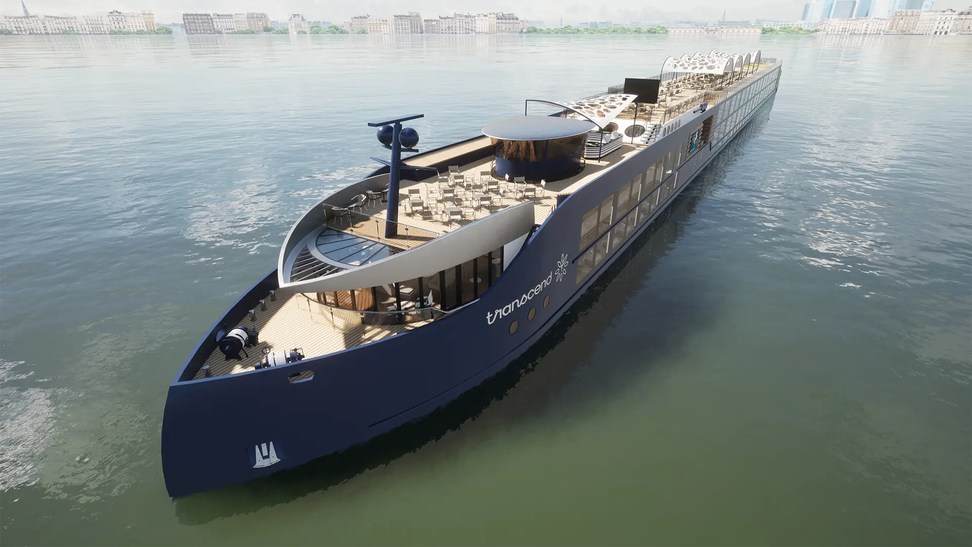 MV Transcend aerial